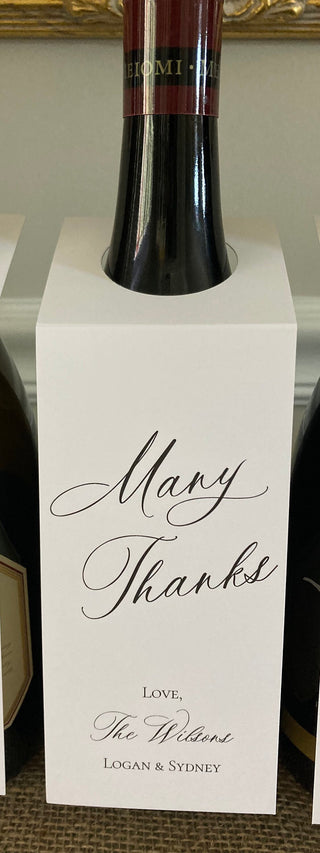 Personalized Wine Tags | Custom Prosecco & Champagne Tags | Mini Prosecco Tags | Customize with your own art/logo/text
