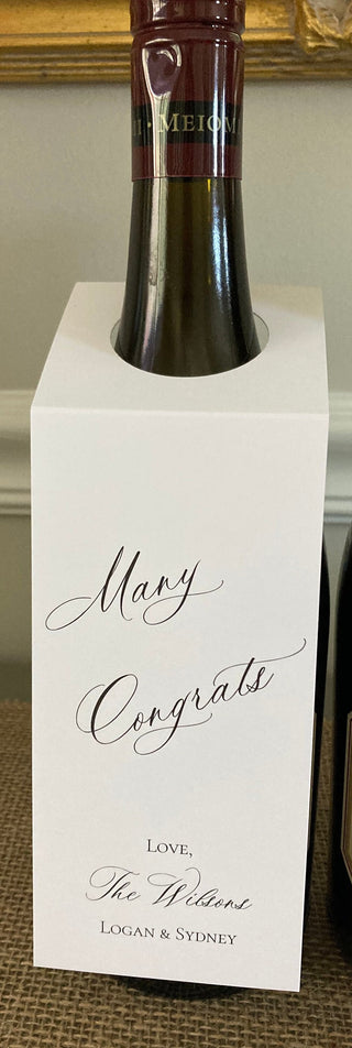 Personalized Wine Tags | Custom Prosecco & Champagne Tags | Mini Prosecco Tags | Customize with your own art/logo/text