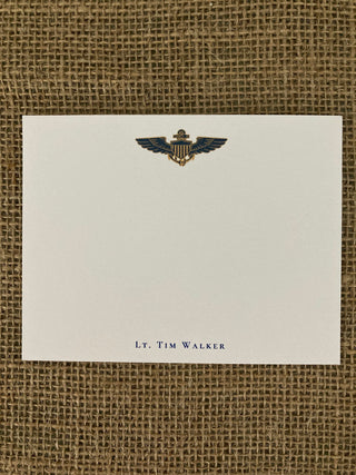 Naval Air Wings Stationery / Stationary | Naval Officer Gift | Navy Airmen Airwoman Gift | Navy Notecards