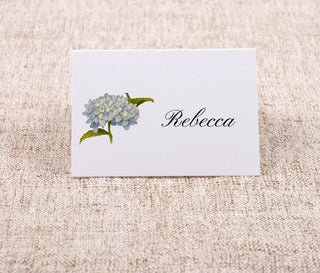 Floral Place-Cards | Wedding Place Cards | Dinner Table Tents Seating Cards | Choose your own flower: Hydrangea Orchid Magnolia Peony Rose