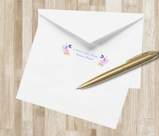 Mermaid Stationery / Stationary | Little Girl Stationery Set | Mermaid Notecards | Personalized Girl Stationery | Mermaid Birthday Gift