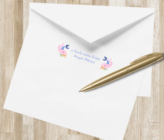 Mermaid Stationery / Stationary | Little Girl Stationery Set | Mermaid Notecards | Personalized Girl Stationery | Mermaid Birthday Gift