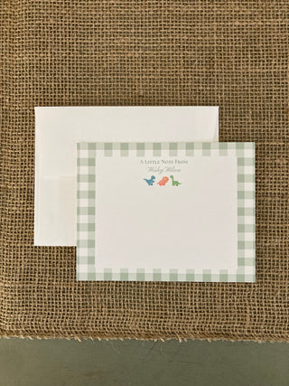 Boy Stationery Set / Little Boy Stationary | Baby Shower Thank You Cards | Personalized Little Boy Notecards | Dinosaurs, Trucks, Teddy Bear