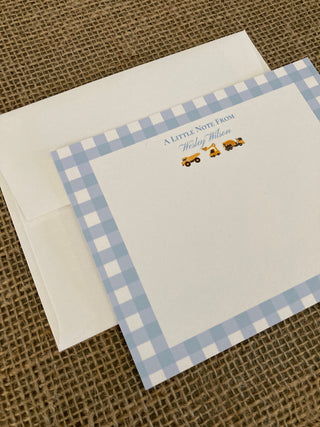 Boy Stationery Set / Little Boy Stationary | Baby Shower Thank You Cards | Personalized Little Boy Notecards | Dinosaurs, Trucks, Teddy Bear