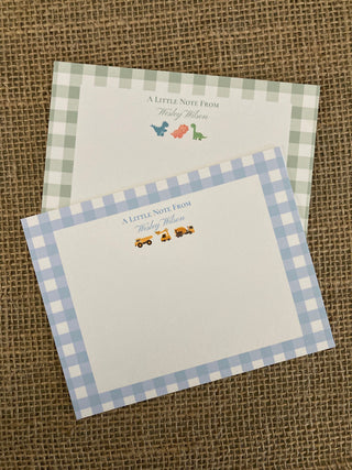 Boy Stationery Set / Little Boy Stationary | Baby Shower Thank You Cards | Personalized Little Boy Notecards | Dinosaurs, Trucks, Teddy Bear