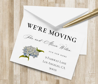 Moving Announcement Card | Floral Moving Announcement | Choose your Flower | We've Moved Card | New Address Postcard