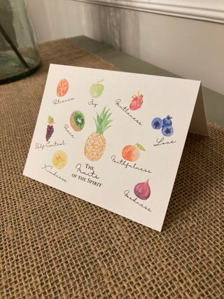 Fruits of the Spirit Notecards | Fruit of the Spirit Folded Stationery / Stationary | Bible Stationery | Christian Stationary
