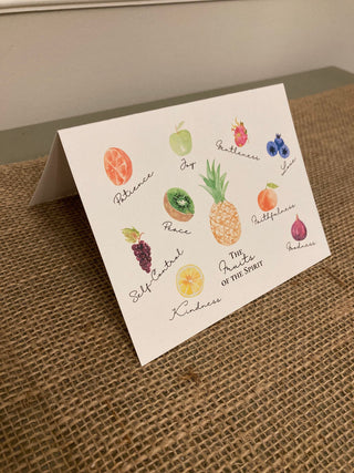 Fruits of the Spirit Notecards | Fruit of the Spirit Folded Stationery / Stationary | Bible Stationery | Christian Stationary
