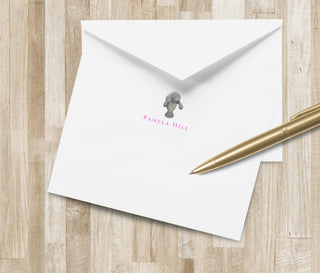 Personalized Manatee Stationery / Stationary | Florida Notecards | Coastal Notecards | Hostess Gift | Birthday Gift | Beachy Gift