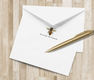 Honeybee Stationery Set / Bee Stationary | Personalized Stationery Set | Custom Bee Note Cards | Bee Notecards