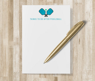 Personalized Pickleball Notepad | Pickle-ball Stationery / Stationary | Things to do after Pickleball | Pickelball gift