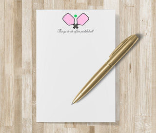 Personalized Pickleball Notepad | Pickle-ball Stationery / Stationary | Things to do after Pickleball | Pickelball gift