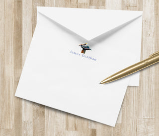 Personalized Pelican Stationery Set / Stationary | Custom Coastal Notecards | Beachy Gifts | Seaside Nautical Gift | Bird Note Cards