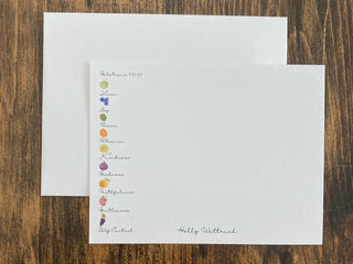 The Fruits of the Spirit Personalized Stationery / Stationary | Galatians 5:22-23 Notecards | Custom Christian Stationery