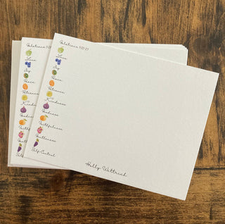 The Fruits of the Spirit Personalized Stationery / Stationary | Galatians 5:22-23 Notecards | Custom Christian Stationery