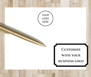 Custom Business Stationery | Custom Notecards with your Company Logo or Text of your choice | Business Stationary