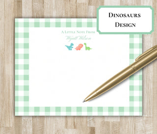 Boy Stationery Set / Little Boy Stationary | Baby Shower Thank You Cards | Personalized Little Boy Notecards | Dinosaurs, Trucks, Teddy Bear