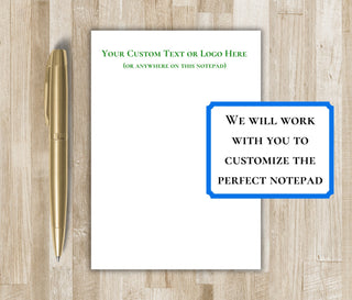 Custom Notepad | Customize with Text / Logo / Graphics of your Choice | 100% Customizable Luxury Notepad