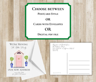 Personalized Moving Announcement Card | We've Moved Card | New Address Postcard | Choose between pdf Digital File or Printed Cards