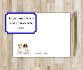Custom Dog Stationery / Stationary | Choose your dog breed | Custom Canine Notecards | Dog Lover Gift | Ability to add multiple dogs