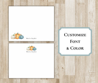 Fall Pumpkin Stationery Set | Fall Notecards | Autumn Stationary | Halloween Stationery | Teacher Gift | Teacher Stationery Set