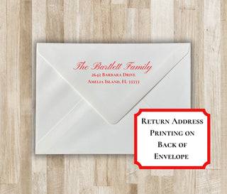 Family Christmas Card | Red Bow Wreath Family Holiday Card | Preppy Xmas Card | Printed Christmas Card | Portrait or Landscape | 2 Sided