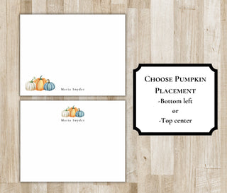 Fall Pumpkin Stationery Set | Fall Notecards | Autumn Stationary | Halloween Stationery | Teacher Gift | Teacher Stationery Set