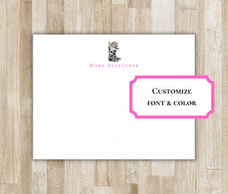 Personalized Cowgirl Boots & Cowboy Hat Stationery | Cowboy Boots Notecards | Texas / Arizona / Oklahoma / Tennessee Gift
