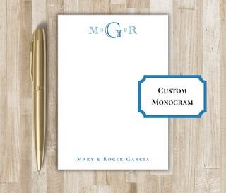 Personalized Monogram Notepad | Customize colors and name | Personalized Gift | Preppy Notepad | Custom Notepad