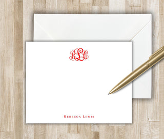 Monogram Stationery Set | Elegant Monogram Stationary | Custom Notecards | Couples Gift | Engagement Gift | Wedding Thank You Notes