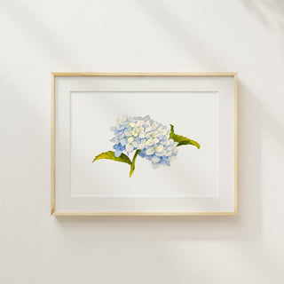 Hydrangea Artwork Flower Art | Nursery Art | Watercolor Hydrangea Painting | Wedding Gift | Customize with text of your choice