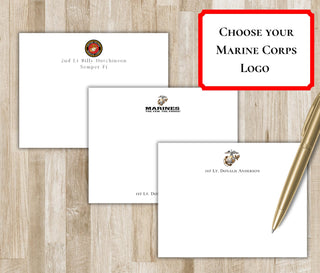 US Marine Corps Stationery / Stationary | Marines Veteran Gift | USMC Hobbyist | Semper Fi Gift | Marine Corps Notecards | The Few The Proud