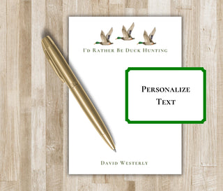 Duck Hunting Notepad | Personalized Mallard Notepad | Duck Hunting Gift | Custom Duck Notepad