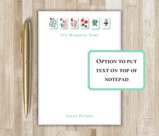 Mahjong Notepad | Personalized Mah Jong Notepad | I'd Rather Be Playing Mahjong | Mahjong Gift | Custom Luxury Notepad