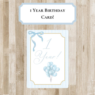 Baby Boy Milestone Cards PRINTED or DIGITAL PRINTABLE Option | Preppy Baby Boy Month Markers | Baby Shower Gift