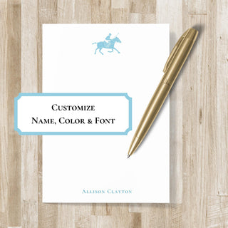 Personalized Polo Notepad | Horse Polo Player Gift | Polo Stationery| Men's Polo & Women's Polo Gift