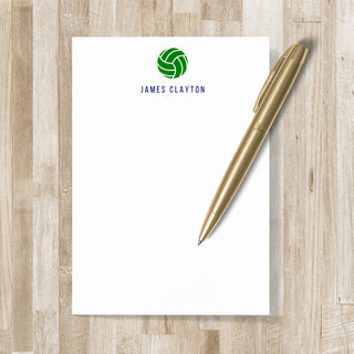Personalized Volleyball Notepad | Volleyball Gift | Mens & Women's Volleyball Stationery / Stationary | Beach Volleyball | Youth Volleyball