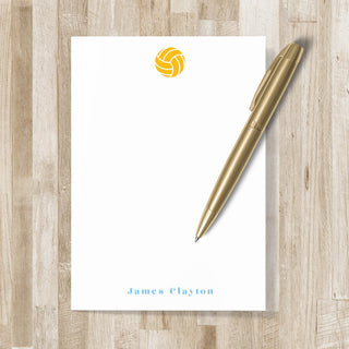 Personalized Volleyball Notepad | Volleyball Gift | Mens & Women's Volleyball Stationery / Stationary | Beach Volleyball | Youth Volleyball