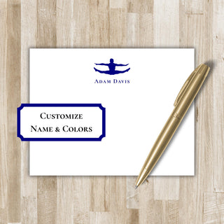 Gymnastics Flat Notecards