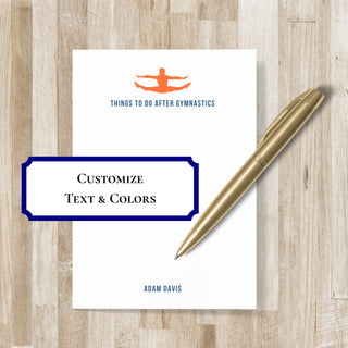 Gymnastics Notepad