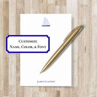 Personalized Sailing Notepad | Sailor Gift | Sailing Stationery| Yachting Gift
