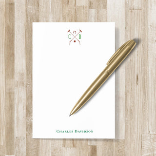 Personalized Polo Monogram Notepad | Horse Polo Player Monogrammed Gift | Polo Stationery| Men's Polo & Women's Polo Gift