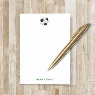 Personalized Soccer Notepad | Soccer Player Gift | Soccer Stationery | Soccer Team Gift