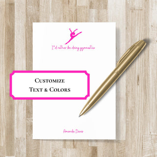 Gymnastics Notepad