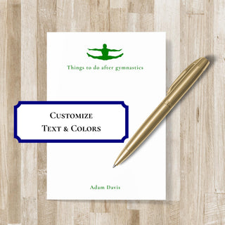 Gymnastics Notepad