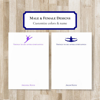 Gymnastics Notepad