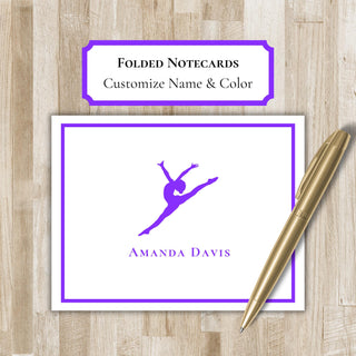 Folded Gymnastics Notecards