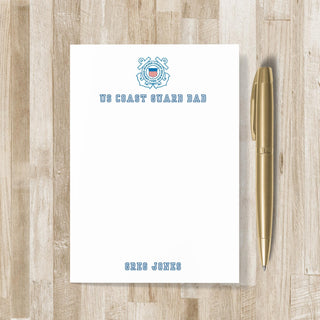 US Coast Guard Mom & Dad Notepad | USCG Gift | United States Coast Guard Gift | Gift for Mom | Gift for Dad
