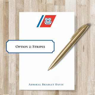 US Coast Guard Notepad | USCG Gift | United States Coast Guard Gift | Personalized Coast Guard Notepad