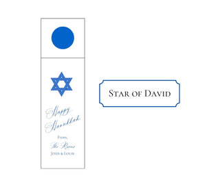 Personalized Hanukkah Wine Tags | Chanukah Mini Prosecco Tags | Choose your Icon and Personalize with Name